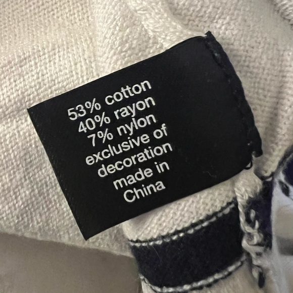 Lane Bryant white black striped long sleeve sweater dreamer crew neck size 26/28 - Picture 6 of 8